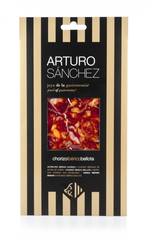 Chorizo ibérique nourri de glands grande réserve Arturo Sánchez, découpé à la main. image #1