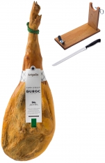 Jambon serrano espagnol duroc grande réserve Artysán entier + porte jambon + couteau